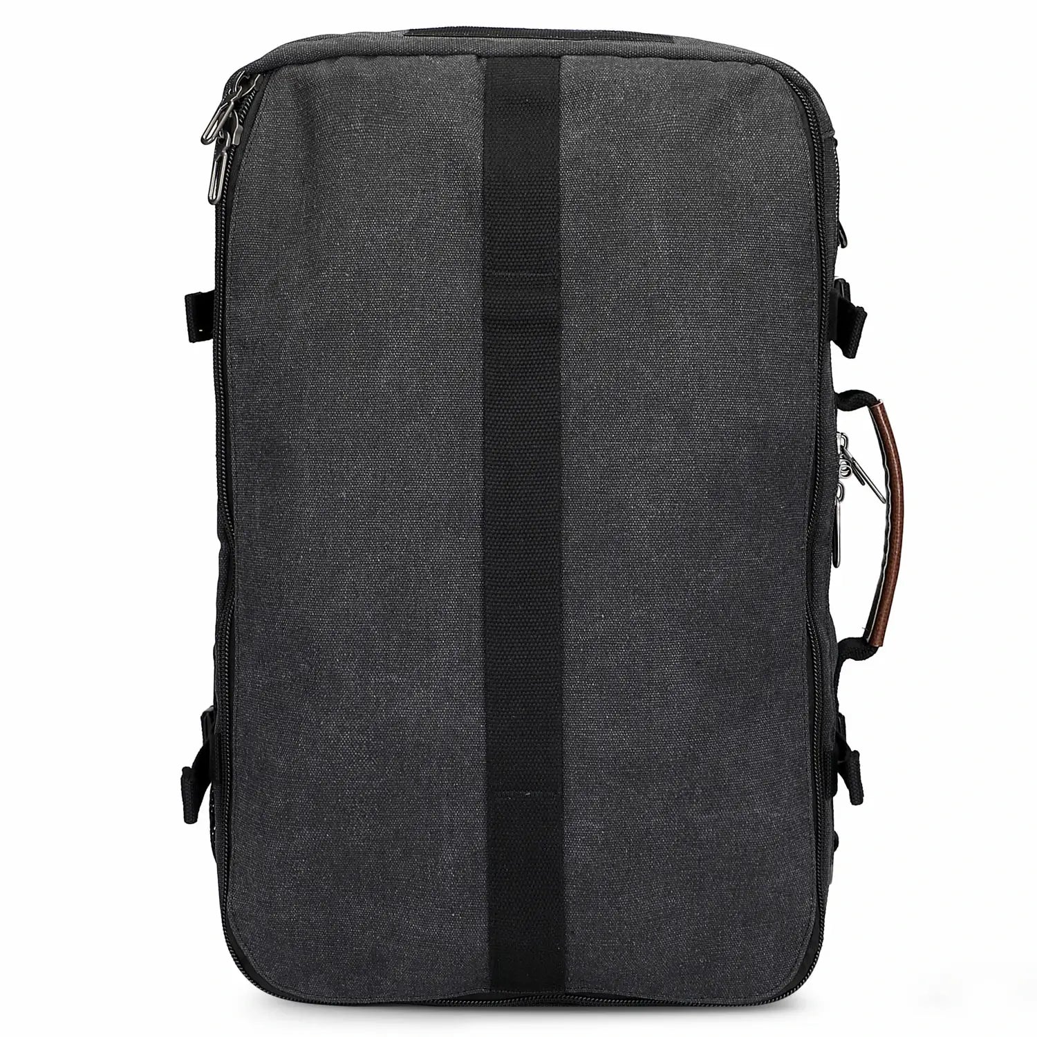 Convertible 40L travel backpack with USB port and 18+ compartments, fits 17 inch laptop, ideal for men and women a8013 best black backpack