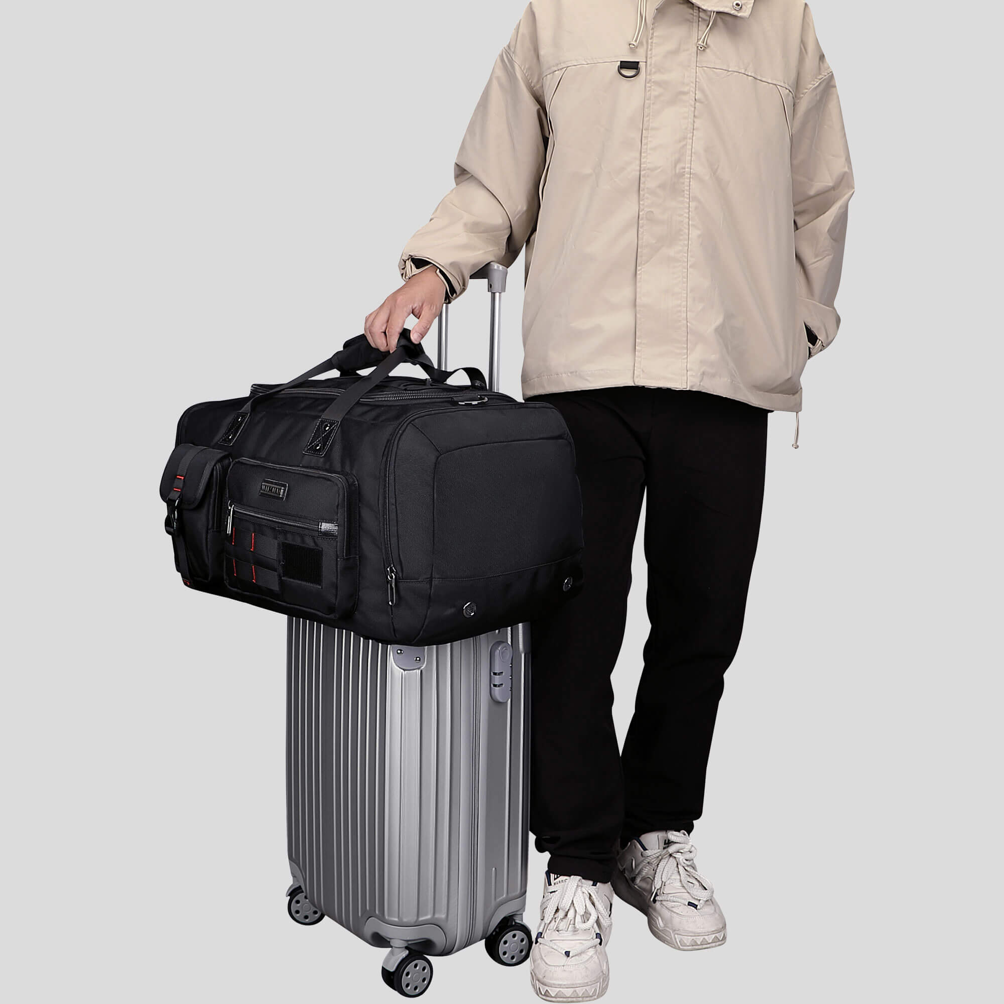 Grands sacs de voyage avec compartiment à chaussures Sac fourre-tout