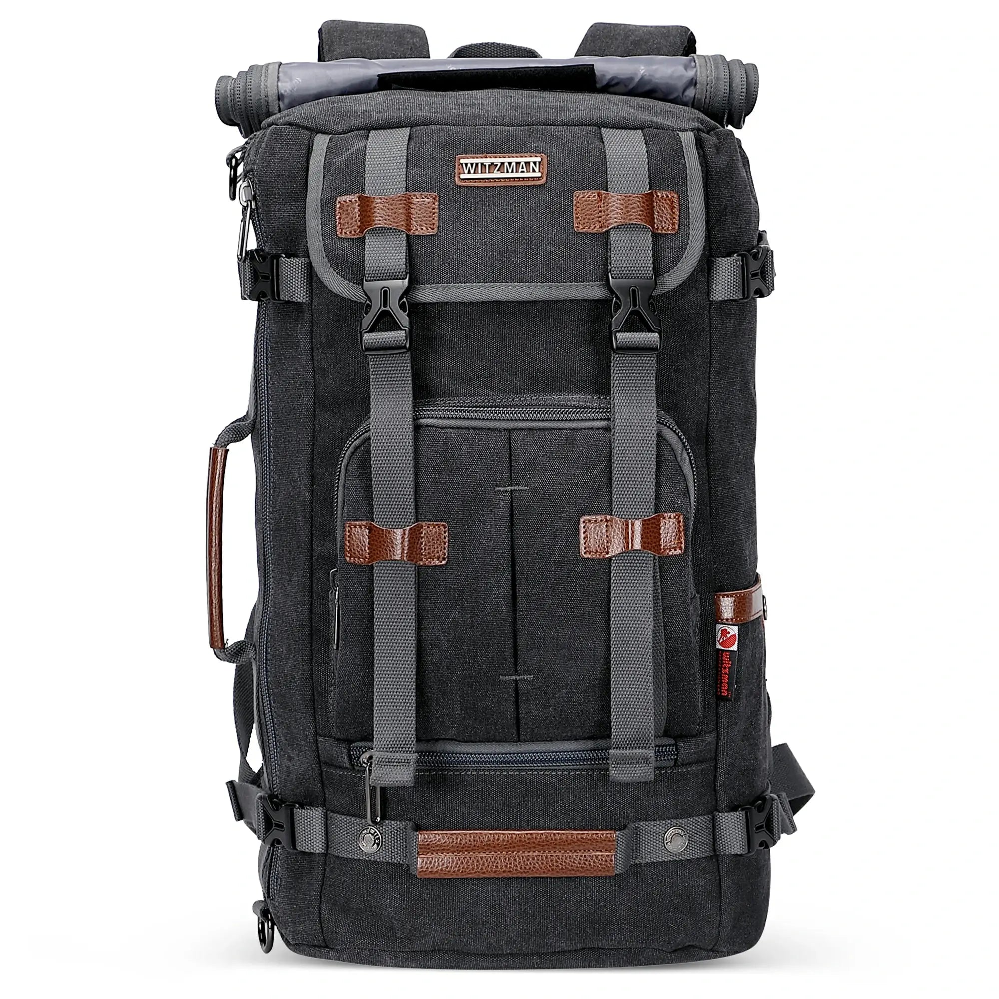 black canvas travel backpack | witzman a519-2