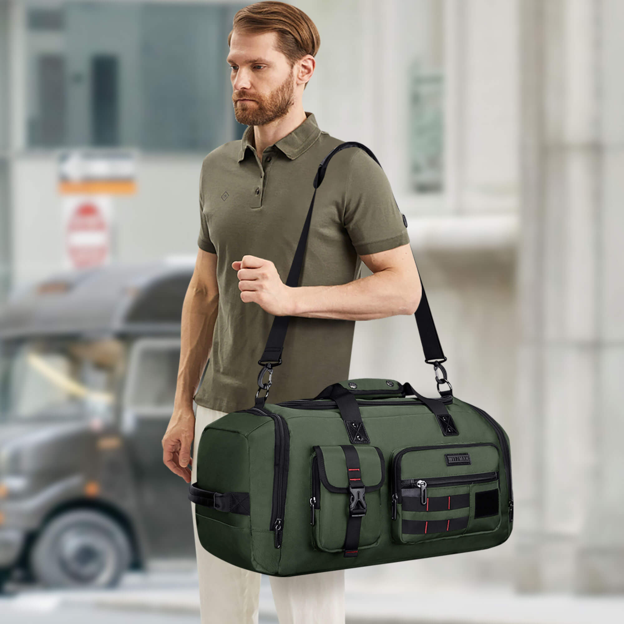 witzman b693 nylon duffel bag
color_green