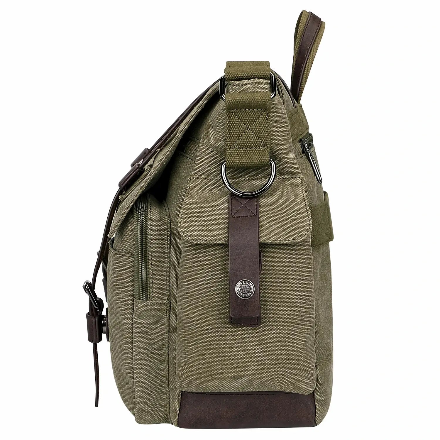 postman bag for men green messenger bag witzman large carry on canvas bag #color_green