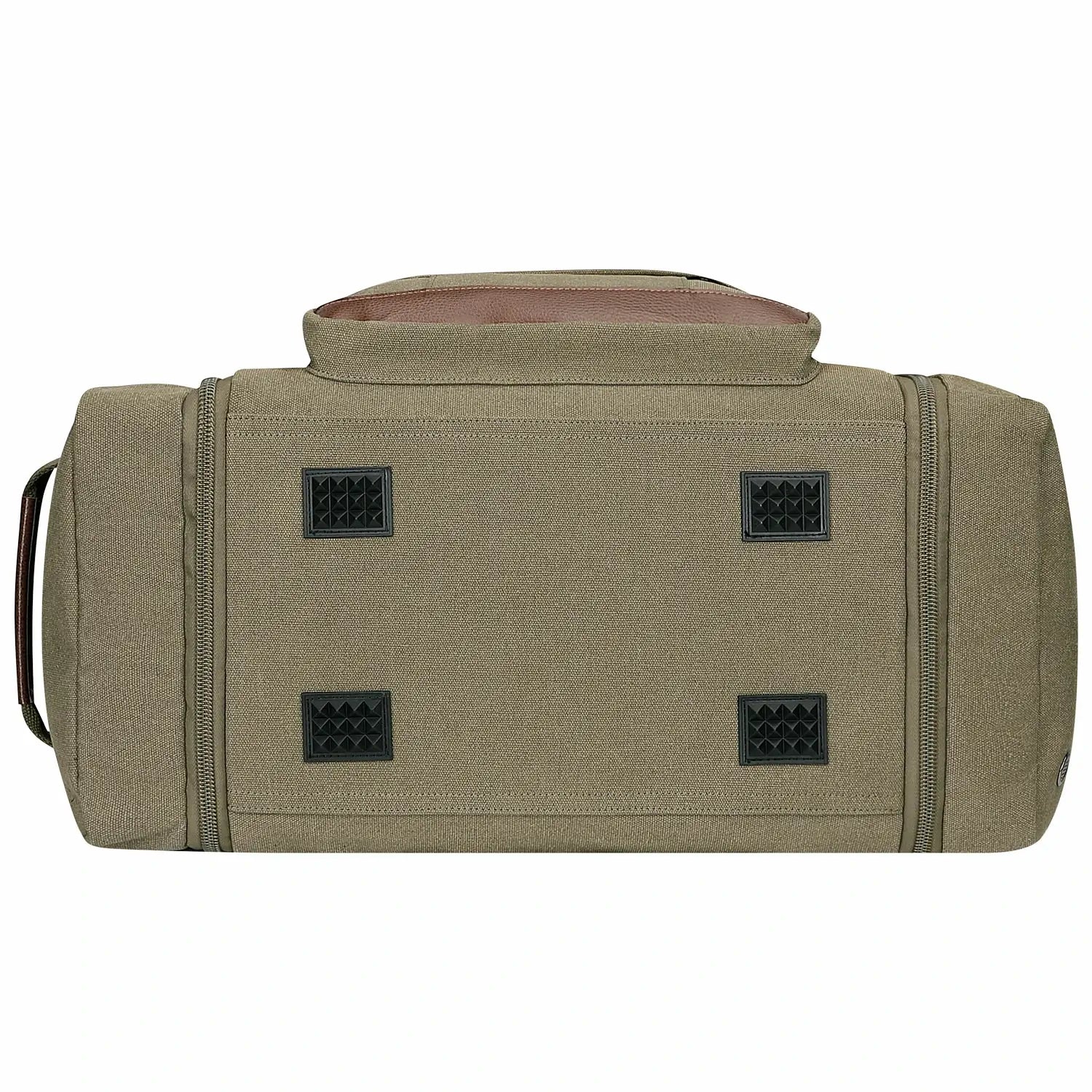 witzman Mens Fashion Large GREEN Canvas Travel Duffle Bags best carry-on bag for international travel #color_green