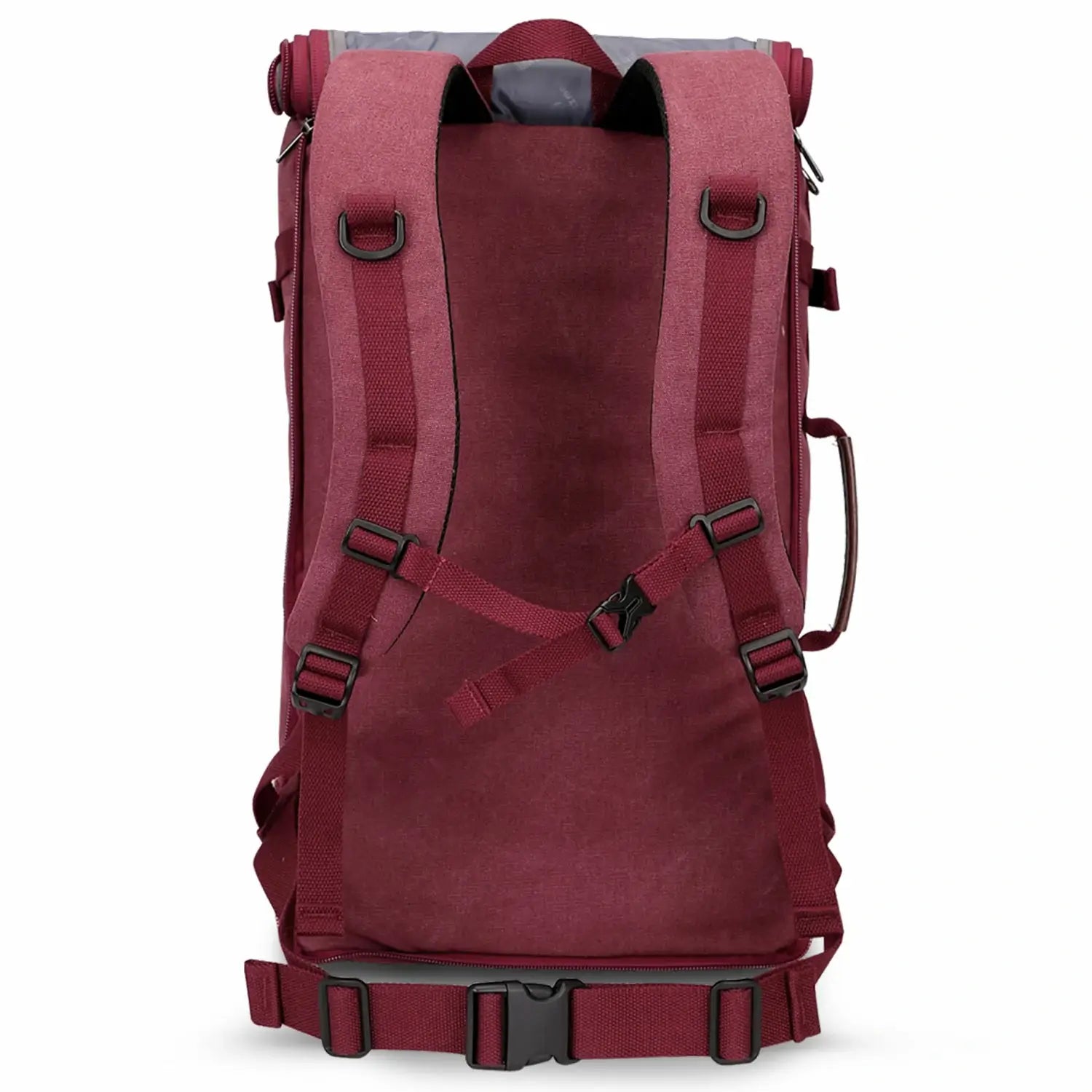 red canvas travel backpack | witzman a519-2 #color_red