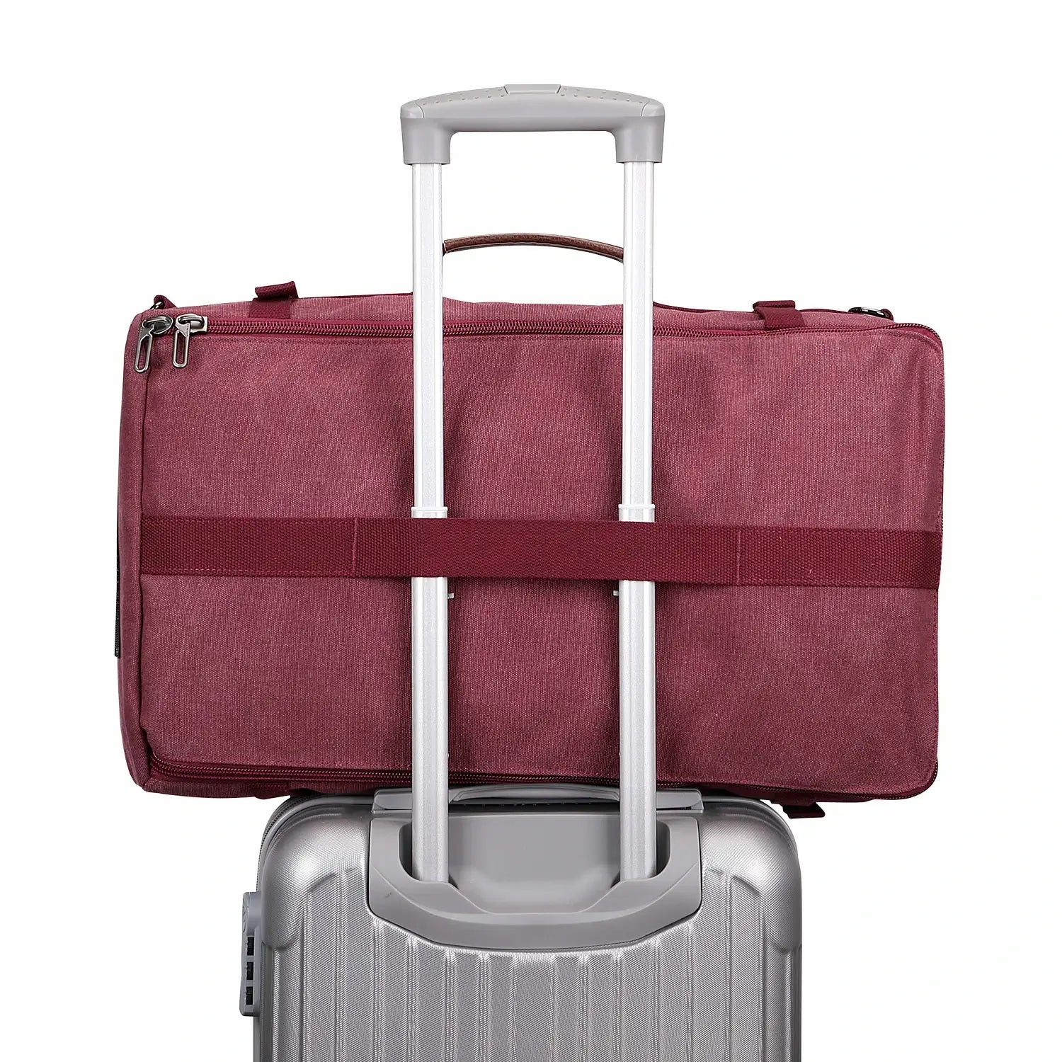 red canvas travel backpack | witzman a519-2 #color_red