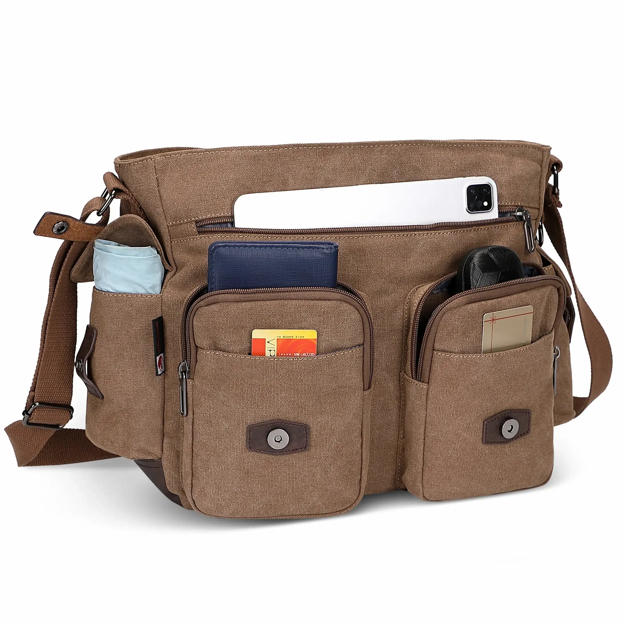 Postman Bag For Men Vintage Canvas Messenger Bag A8008-2