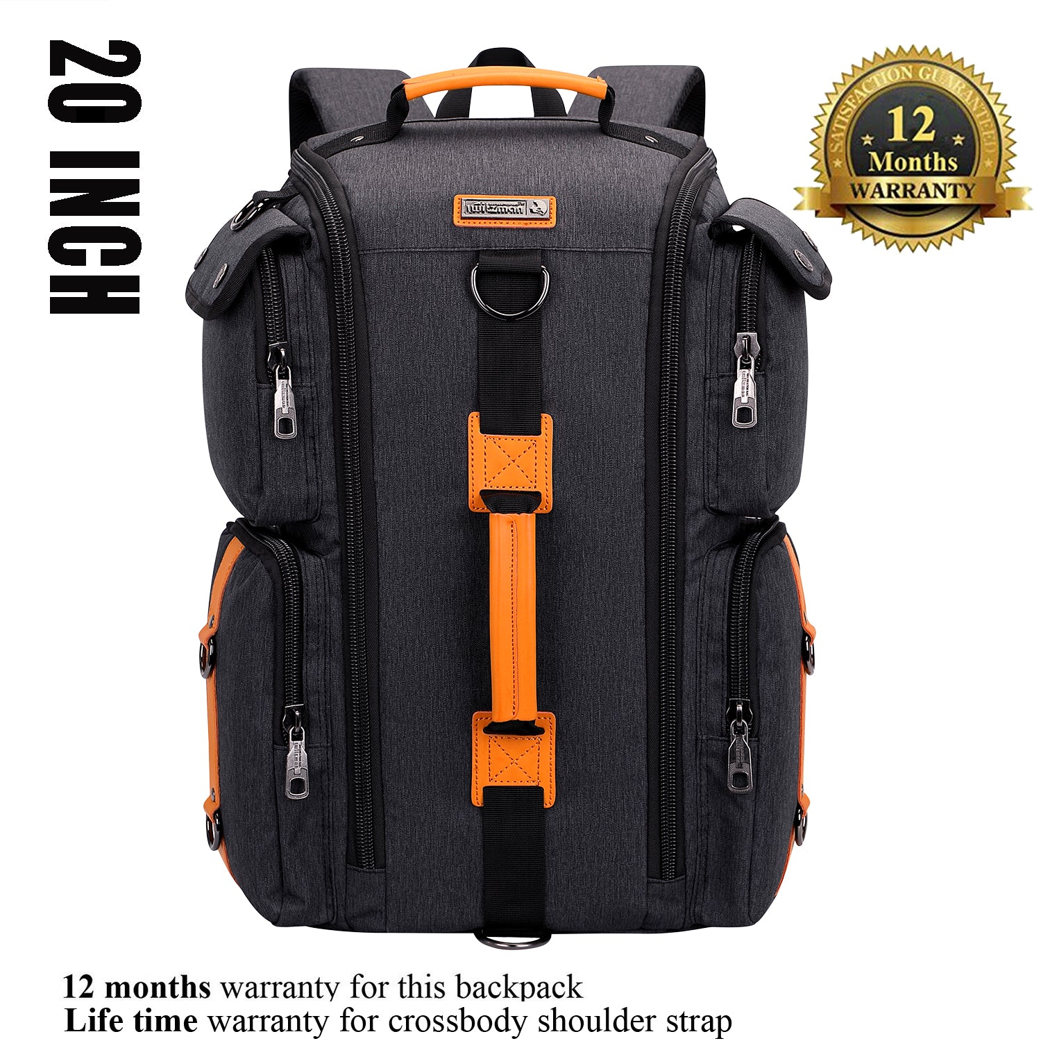 Black Nylon Travel witzman b6695-2