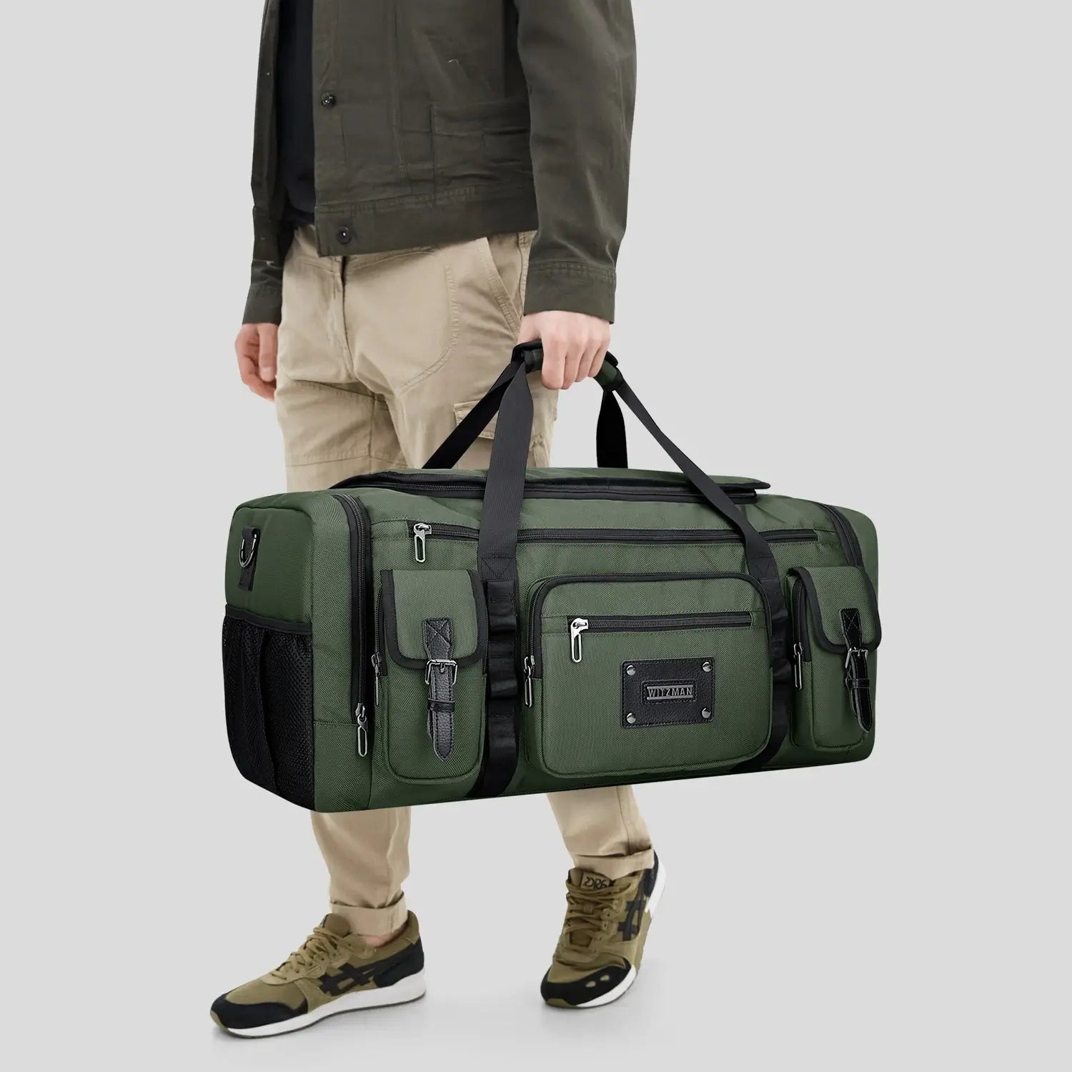 Large Travel Duffel Bag 54L Men Carry On Weekender Bag B717