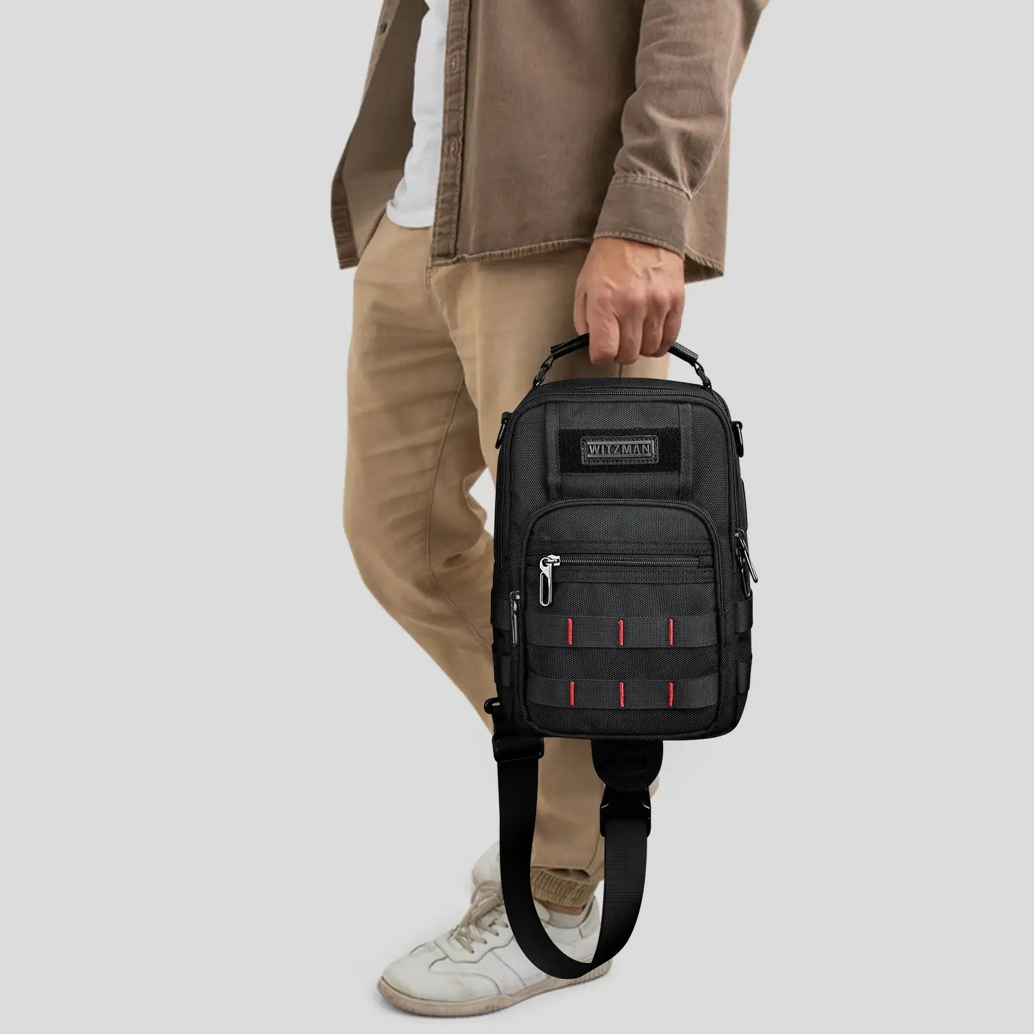 Men’s Nylon Sling Chest Bag Crossbody Casual Daily Bag B730