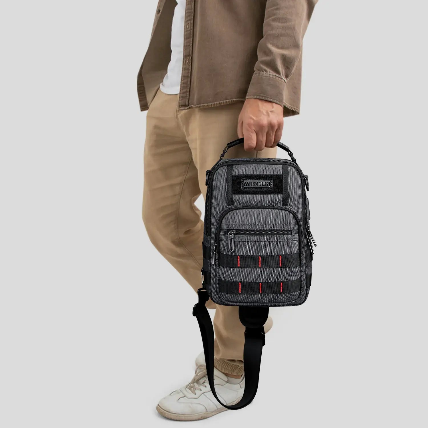 Men’s Nylon Sling Chest Bag Crossbody Casual Daily Bag B730