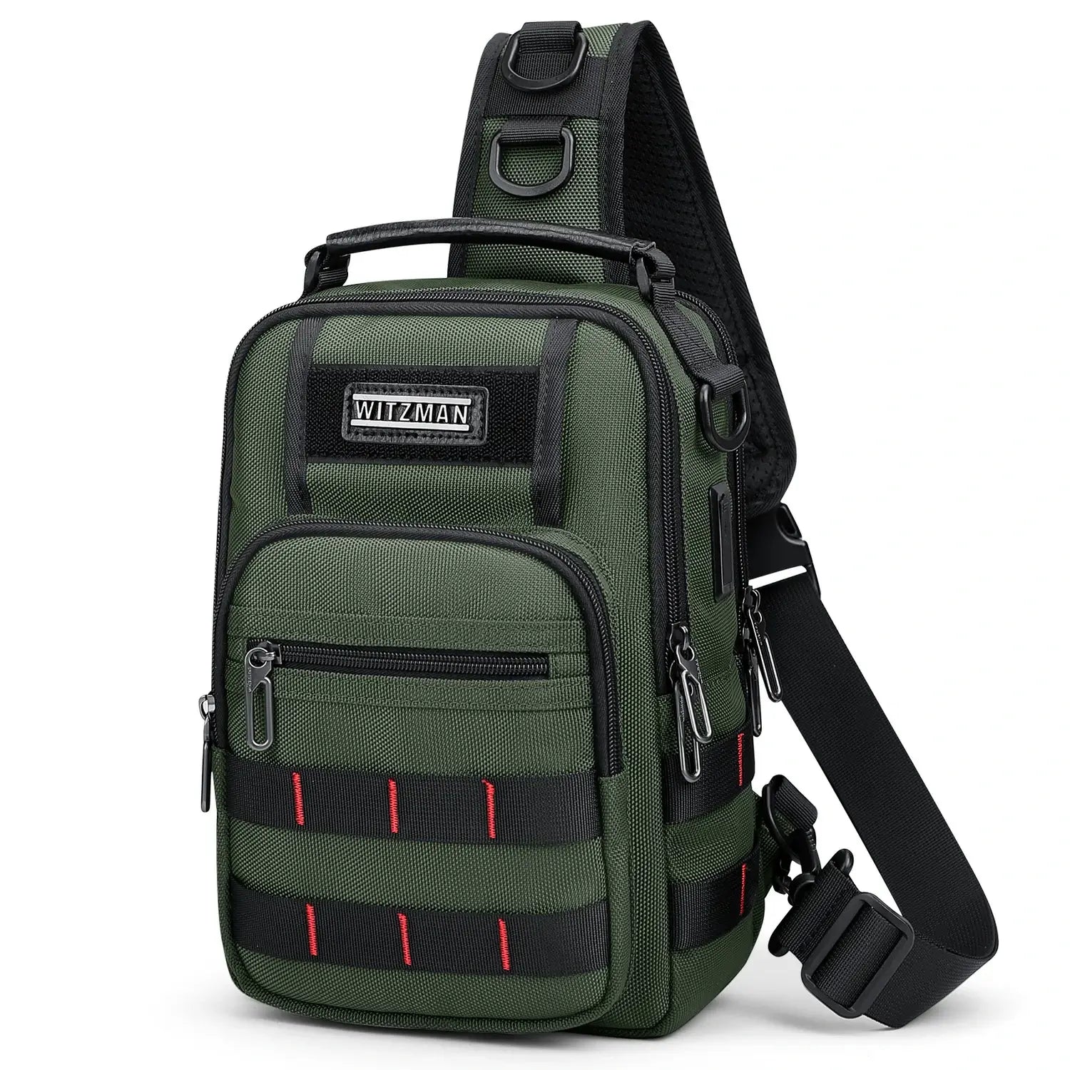 Men’s Nylon Sling Chest Bag Crossbody Casual Daily Bag B730