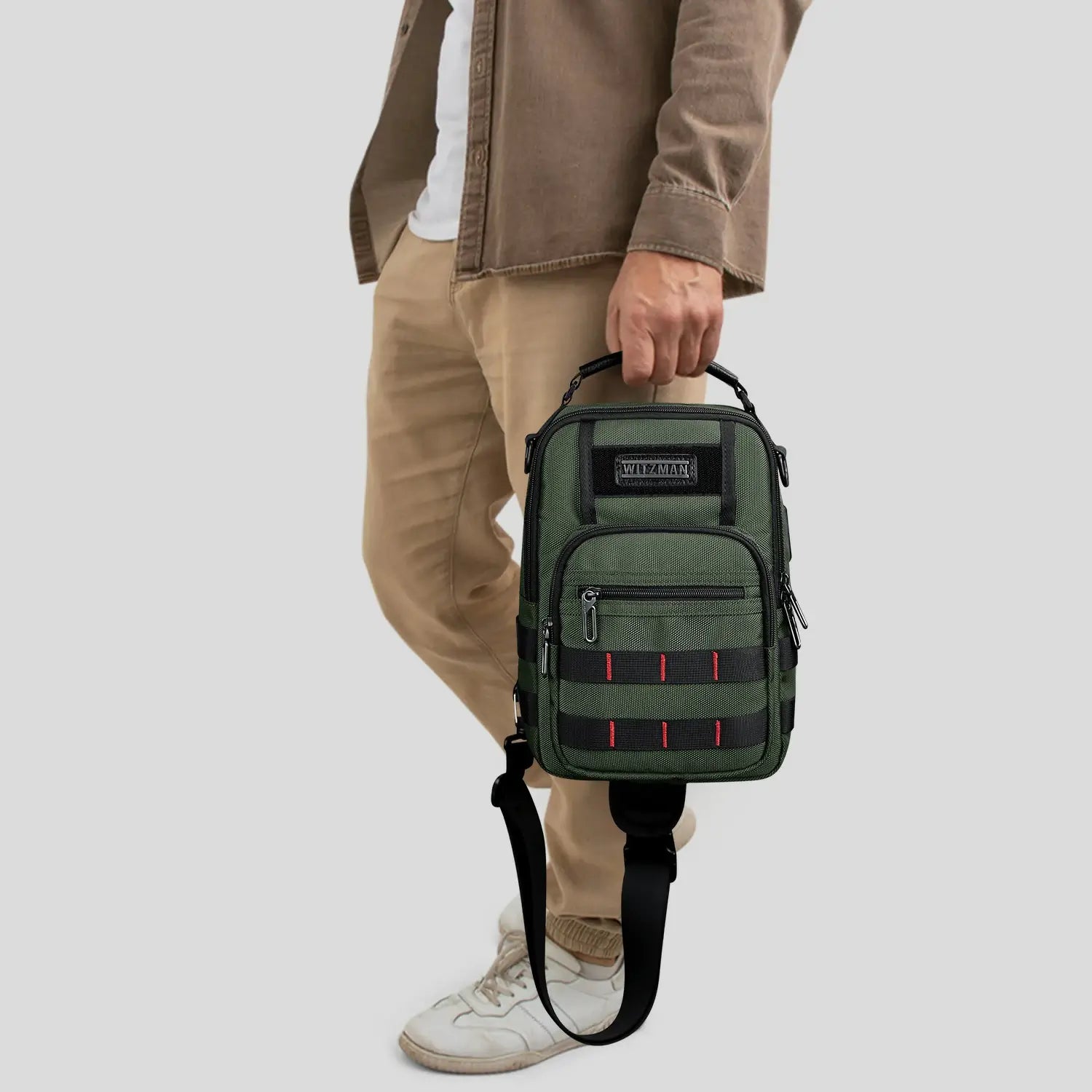 Men’s Nylon Sling Chest Bag Crossbody Casual Daily Bag B730