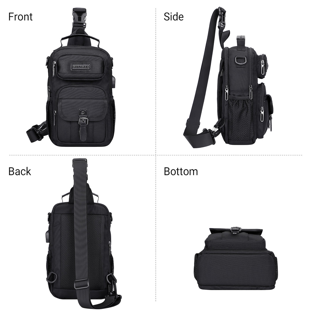 Lightweight Convertible Travel Sling Bag Backpack