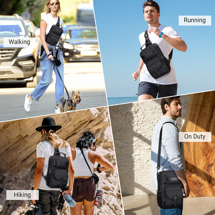 Lightweight Convertible Travel Sling Bag Backpack