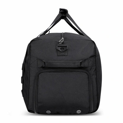Foldable Duffel Bag for Travel 65L Lightweight Packable black nylon bag