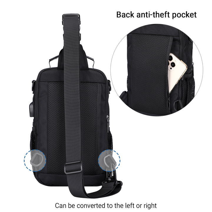 Lightweight Convertible Travel Sling Bag Backpack