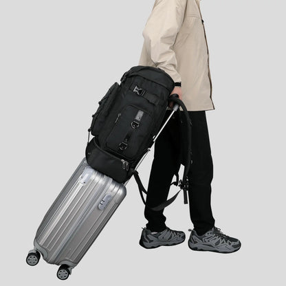 B691 witzman travel backpack for men large nylon carry on backpack laptop bag weekender bag Shoe compartment BEST PACK