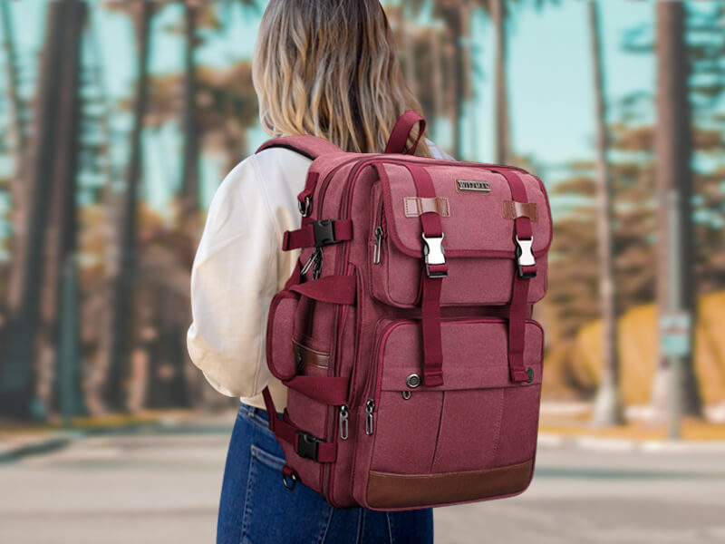 travel backpack for women ,red backpack, laptop bag