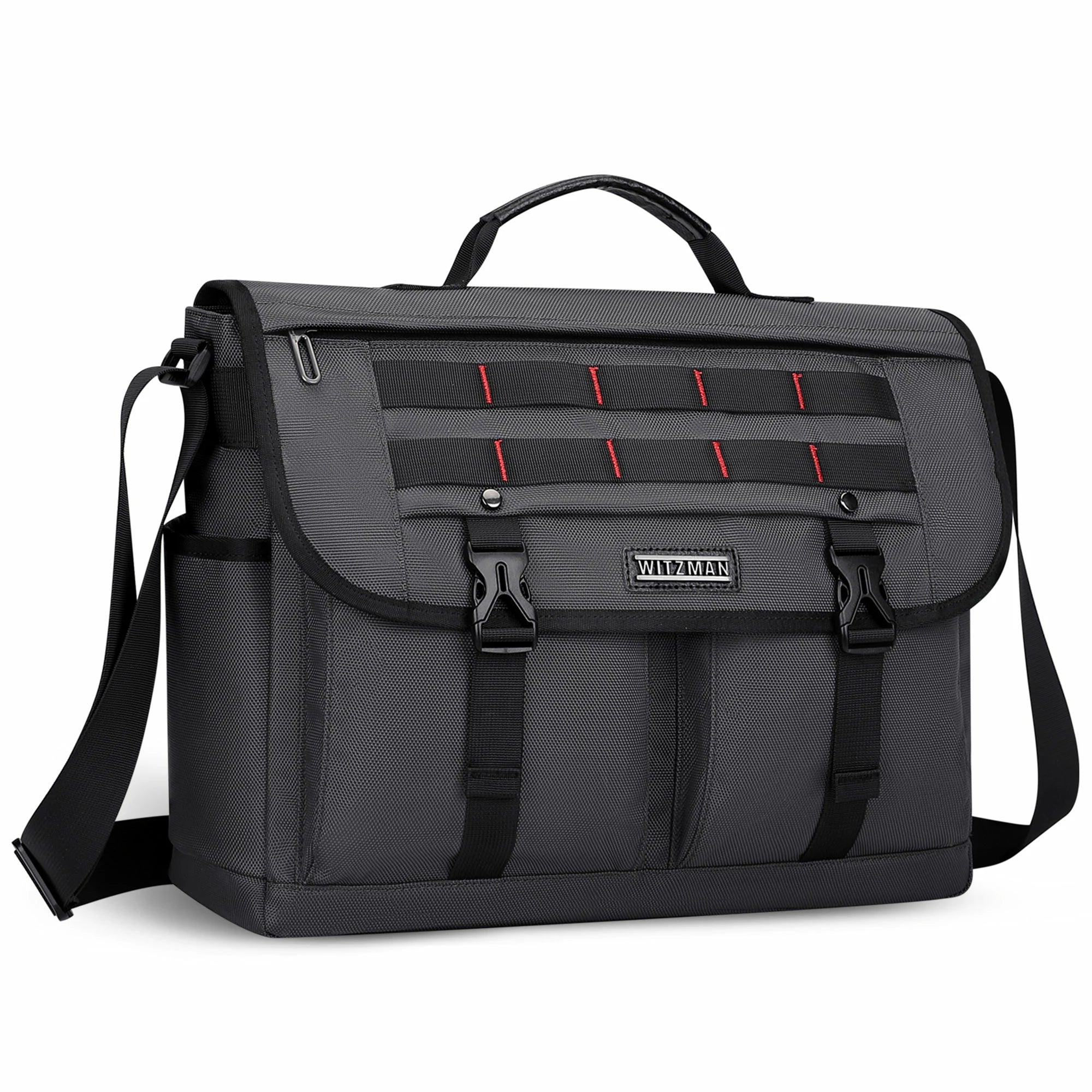 Business travel messenger bag witzman b701 #color_grey