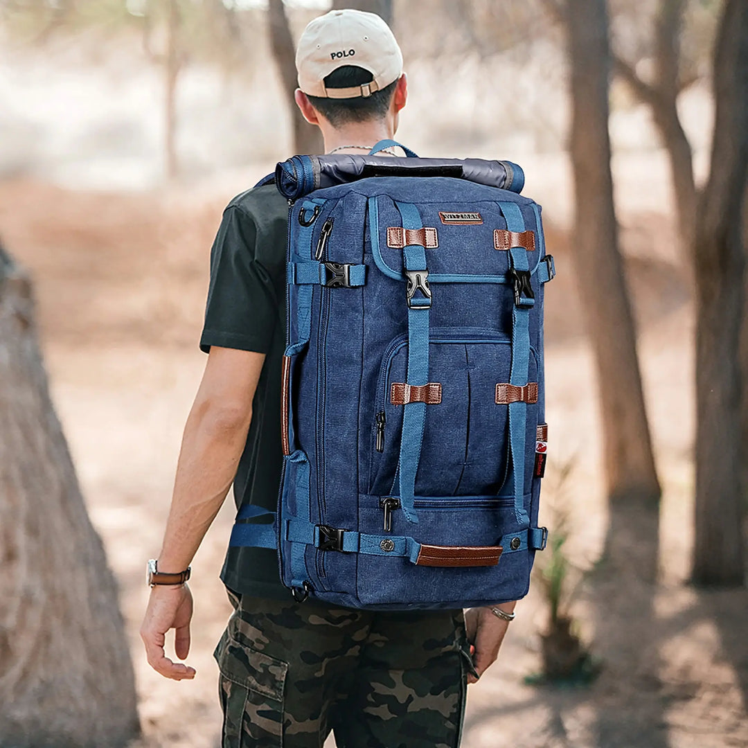 Canvas Backpack Vintage Travel Backpack Large Laptop Bags WITZMAN