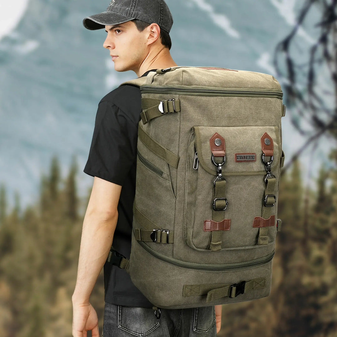 Large Canvas Carry on Travel Backpack