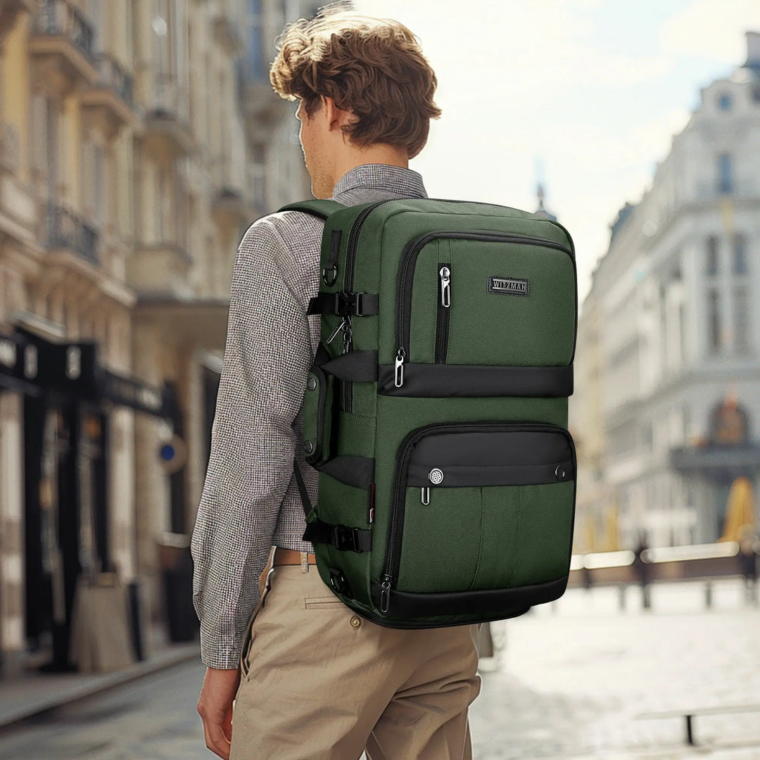 Sac à dos de voyage en nylon noir pour homme 