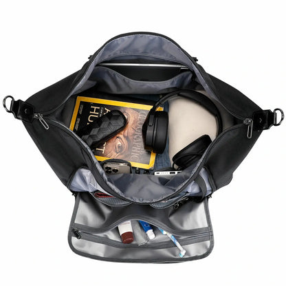 Travel Duffle Bags for Men Weekender Bags With Toiletry Bag Sets black