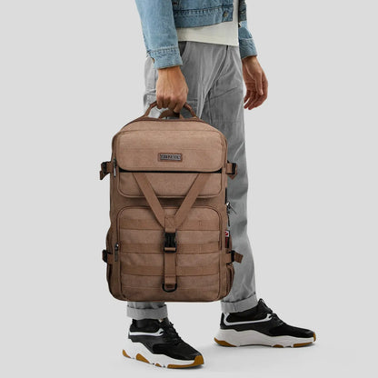 Men’s Canvas Travel Backpack TSA Vintage Carry-On Bag A8012