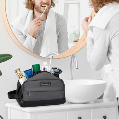 B692 Silvery Grey Travel Bathroom Bag Toiletry Bag Shaving Bag Cosmetic bag grey