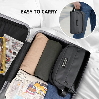 B692 Silvery Grey Travel Bathroom Bag Toiletry Bag Shaving Bag Cosmetic bag grey