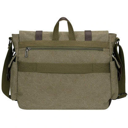 postman bag for men green messenger bag witzman large carry on canvas bag #color_green