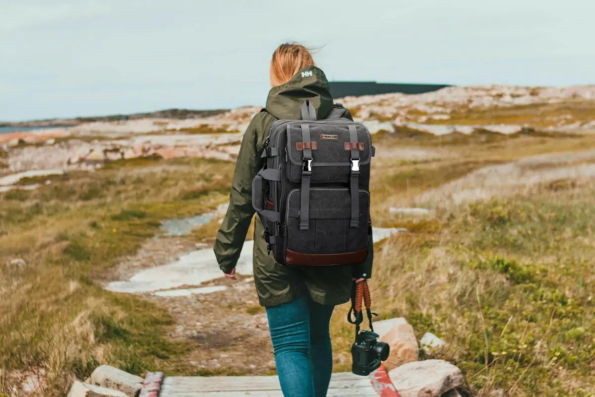 canvas backpacks for women - witzman a6617-3