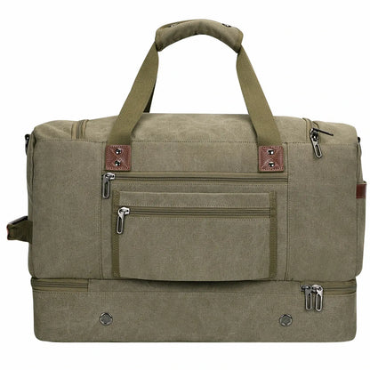 Fashion Vintage Canvas Large Travel Bag duffle bags witzman a8010 #color_green