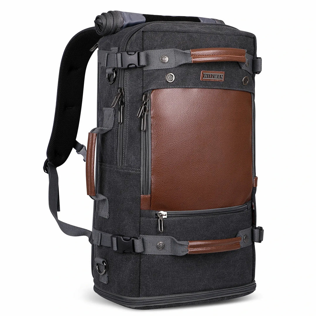 canvas large travel backpack for men 22.5inch