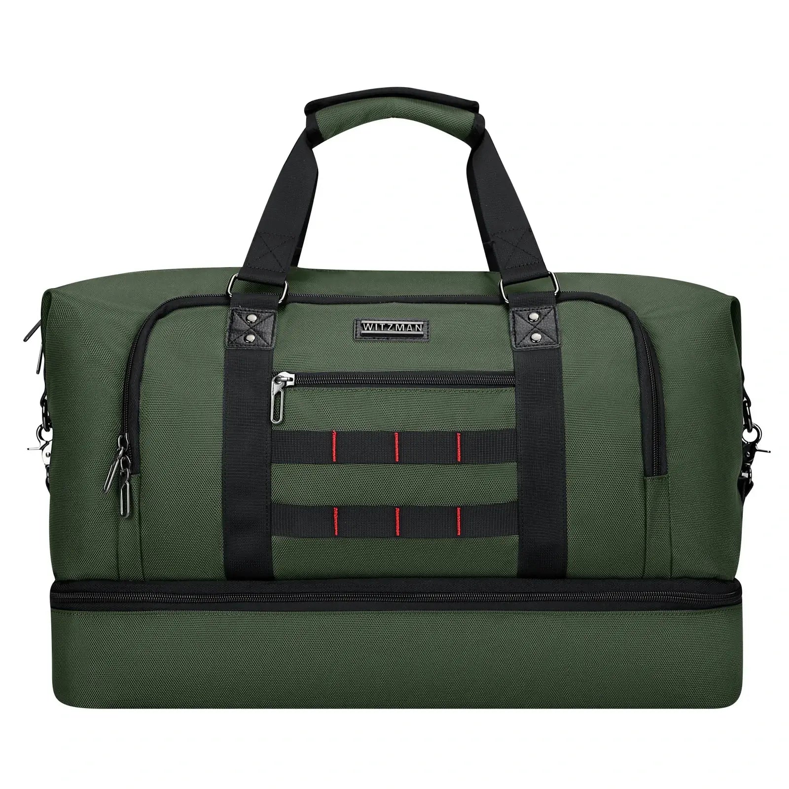 Large weekender duffle bag witzman b696 #color_green