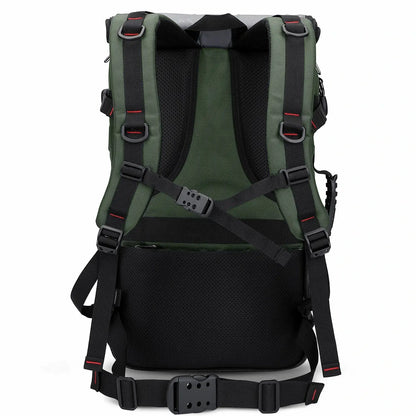 Carry On Travel Backpack for Men Nylon Bag 45L #color_green