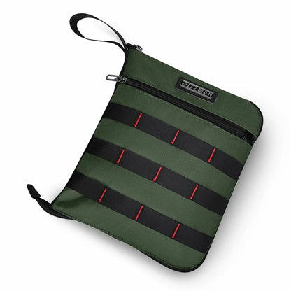 Foldable Duffel Bag for Travel 65L Lightweight Packable amry green nylon bag