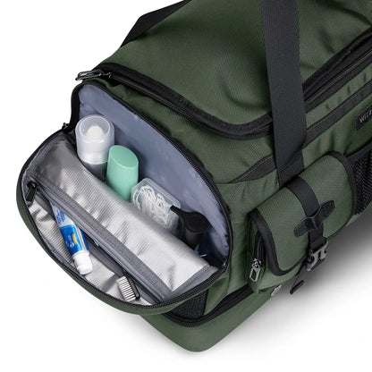 Double-Layer Duffel Bag Modern Split-Level Design with Bottom Shoe Compartment B723