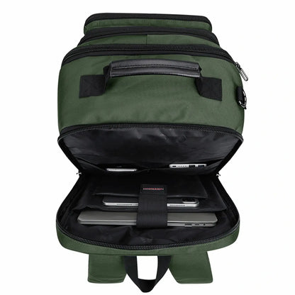 B688 Best large travel backpack carry on luggage bag Green backpacks 45L with clamshell opening and multiple compartments - laptop