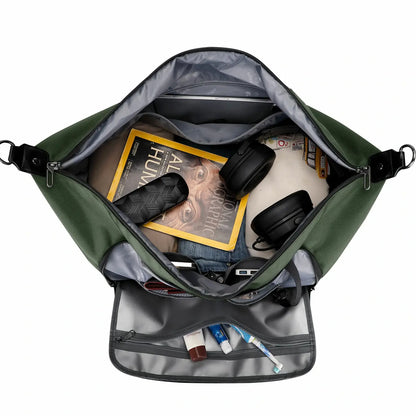 Large weekender duffle bag witzman b696 #color_green