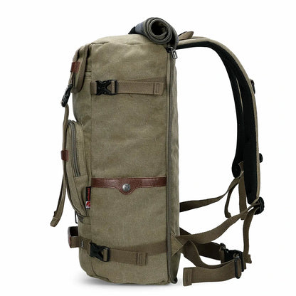 green canvas travel backpack | witzman a519-2 #color_green