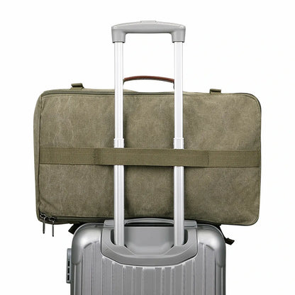 green canvas travel backpack | witzman a519-2 #color_green