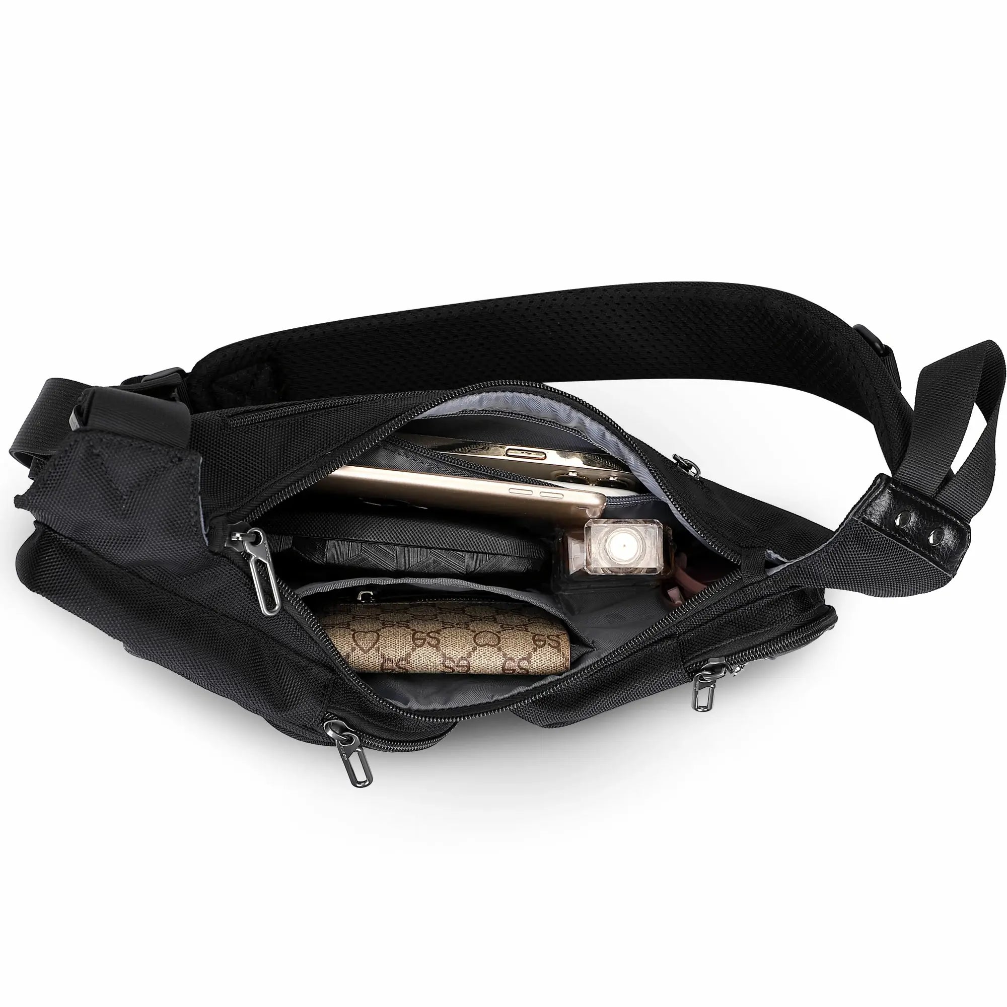 WITZMAN Sling Bag for Men - Crossbody, Travel, Slim Chest Bag - One Strap, Lightweight, Casual Daypack