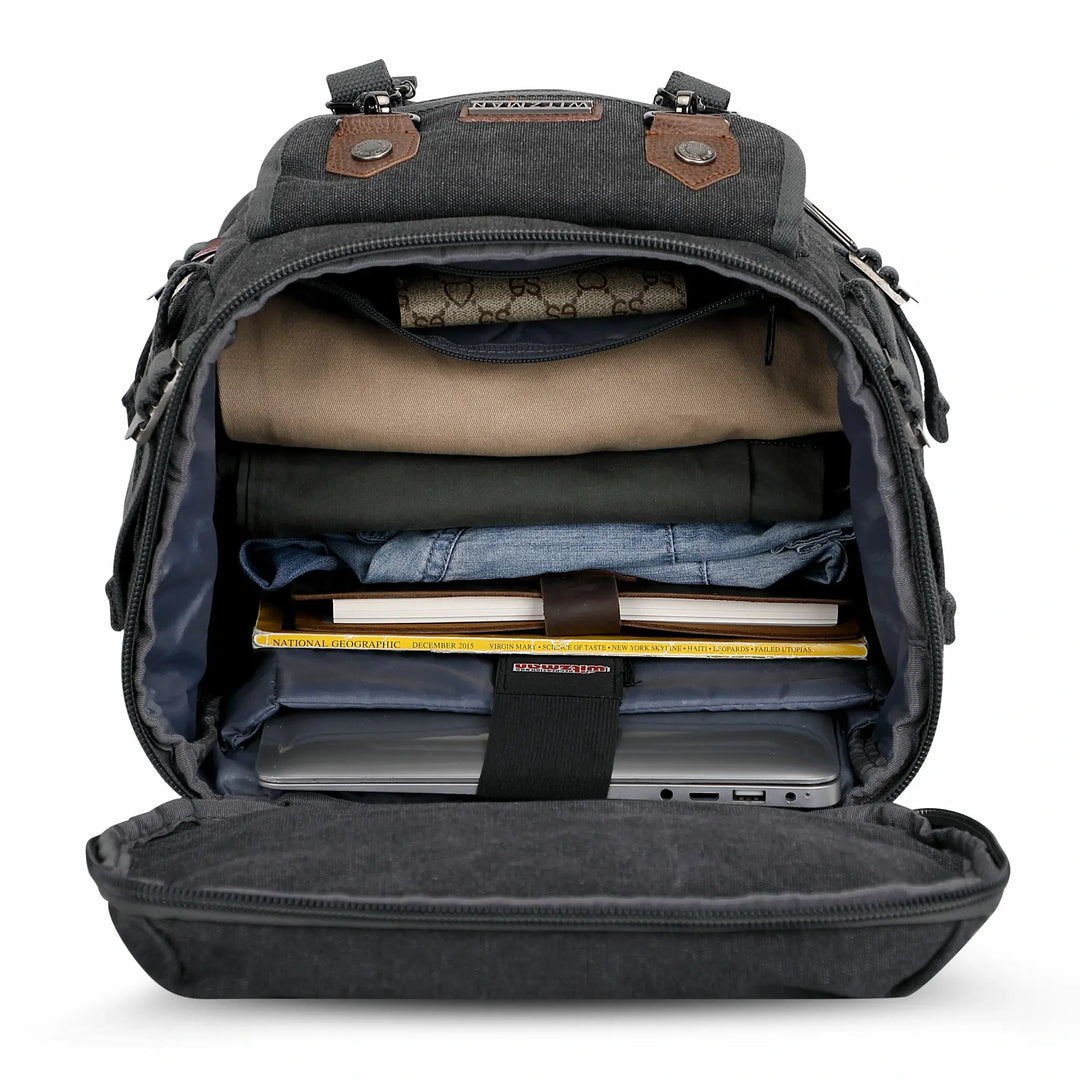 Large Canvas Carry on Travel Backpack