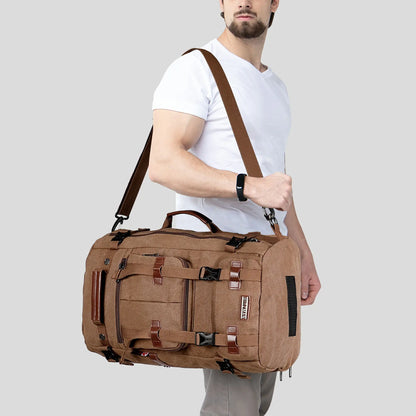 witzman best carry-on backpack for international travel backpacks brand brown bag for men weekender bag #color_brown