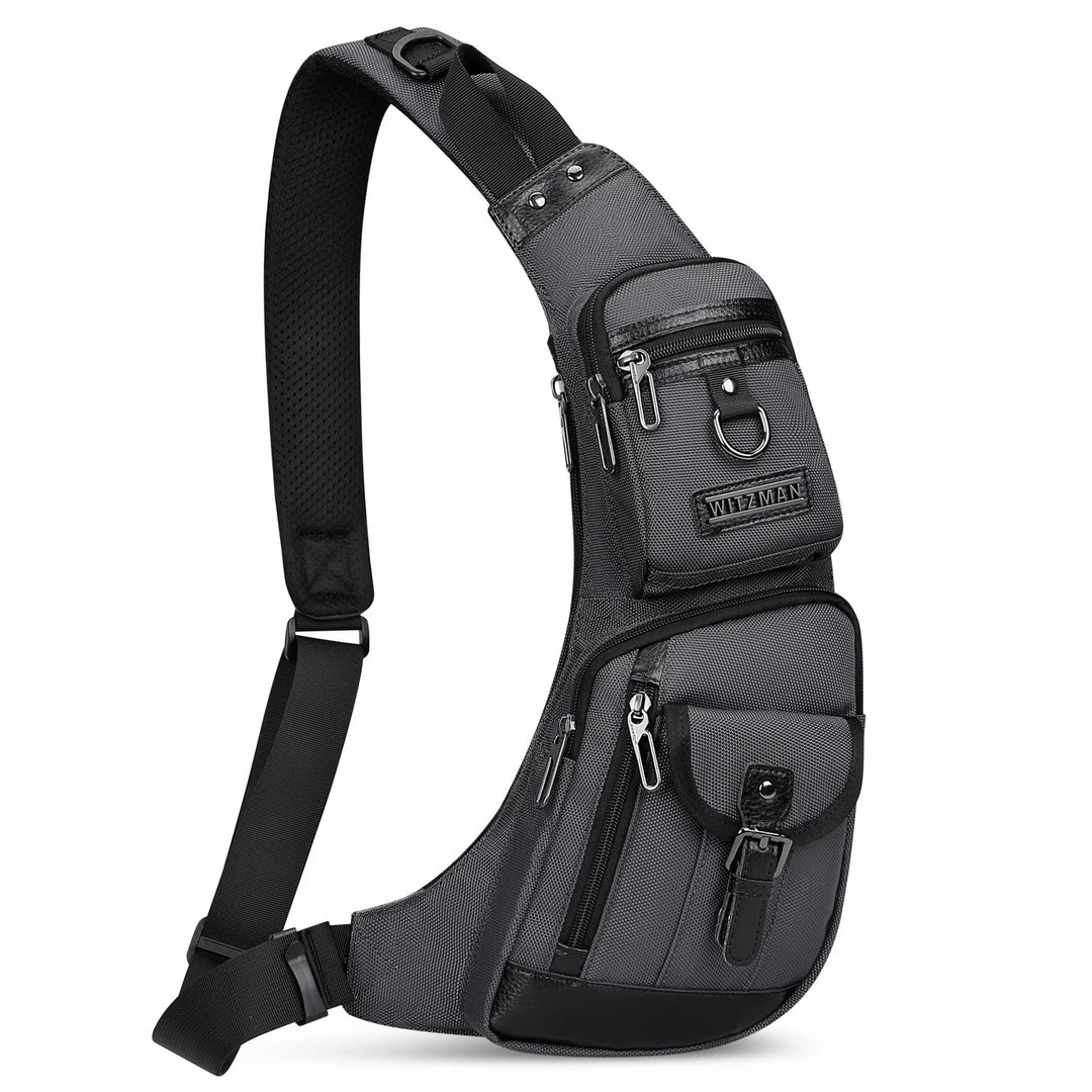 Men crossbody sling bag Travel Slim Chest Bag One Strap Lightweight Casual Daypack Crescent Bag