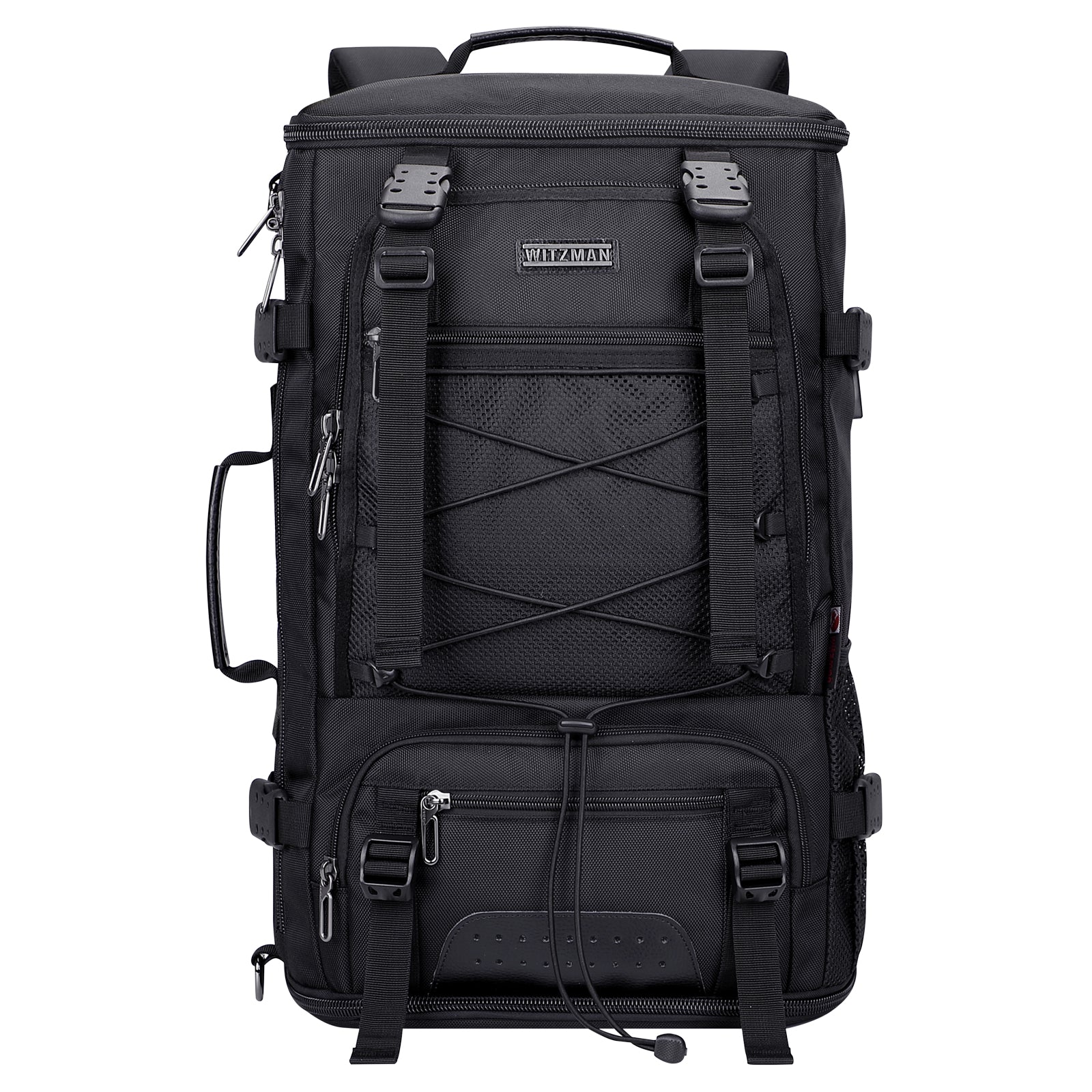 Black Nylon Travel Backpack