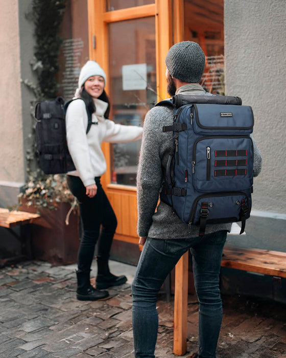 witzman travel backpack for men  blue backpacks