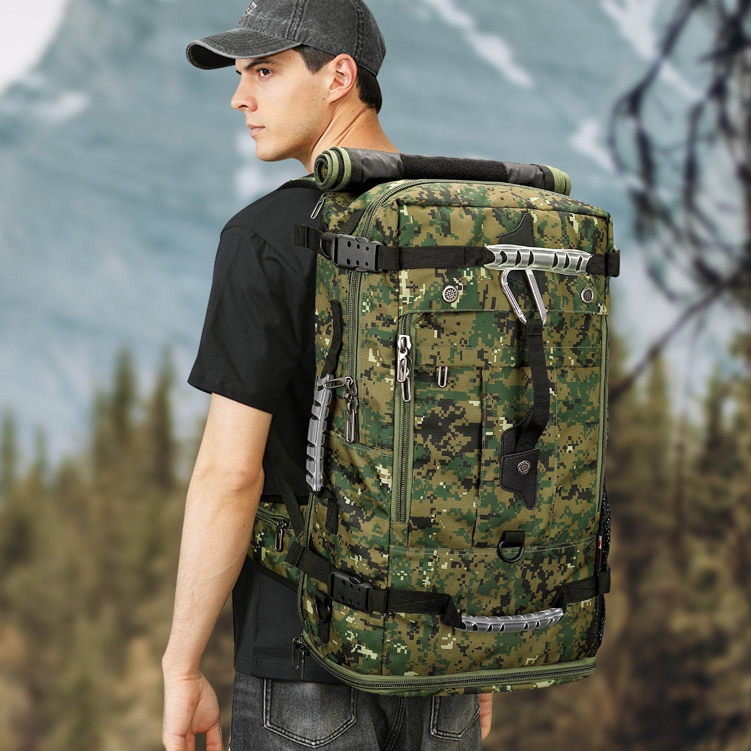 Stylish Camo Backpacks Travel Backpack For Men WITZMAN