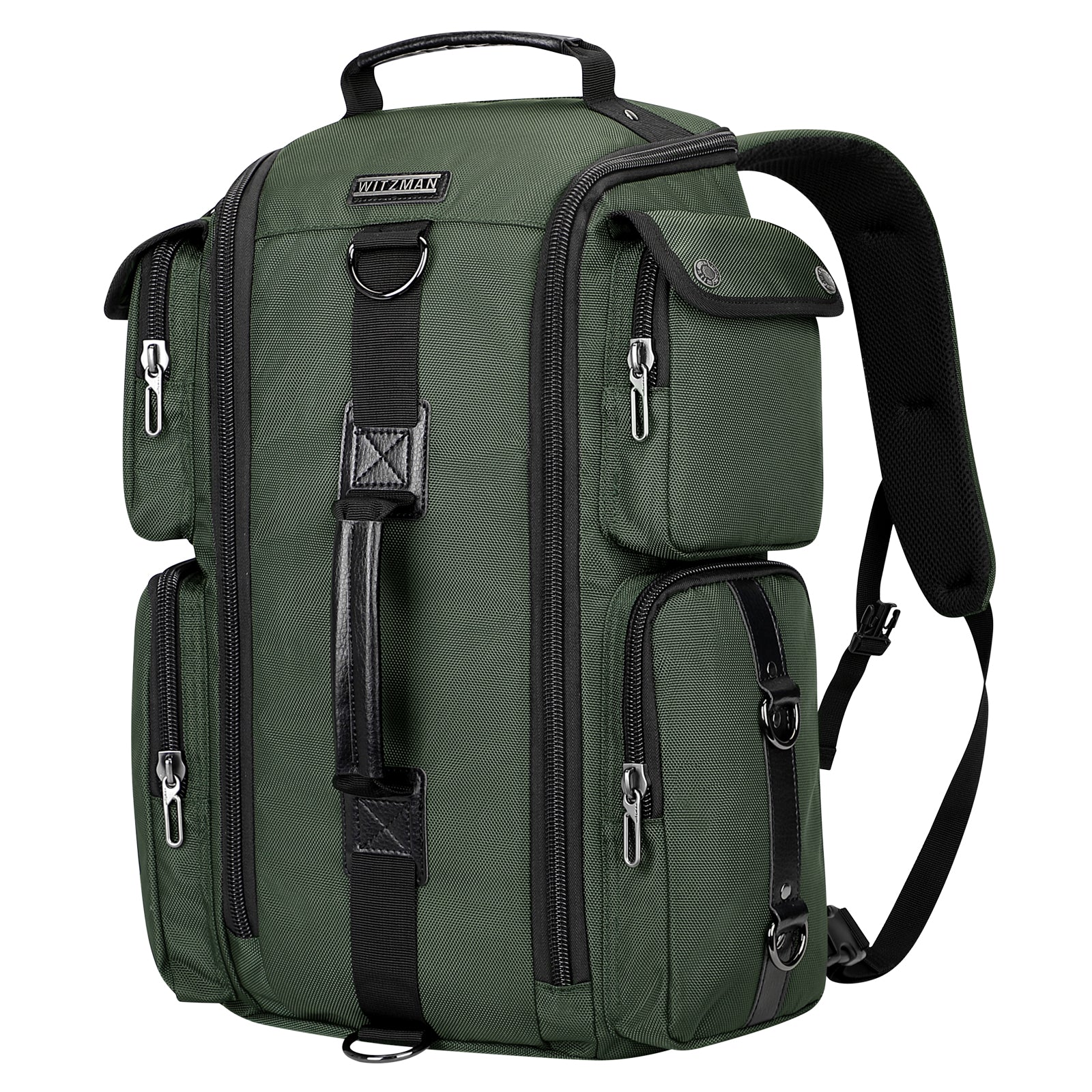 Army Green Nylon Travel Backpack