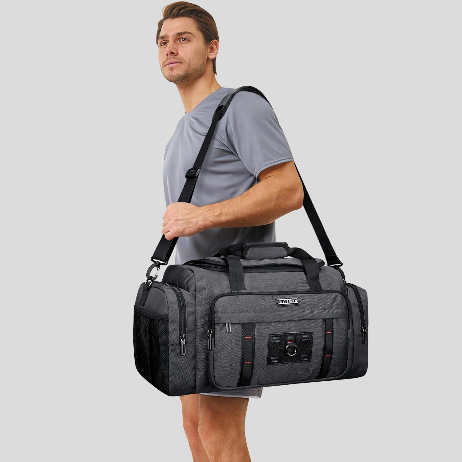 Travel Duffel Bag for Men Nylon Carry On Weekender Bag B719